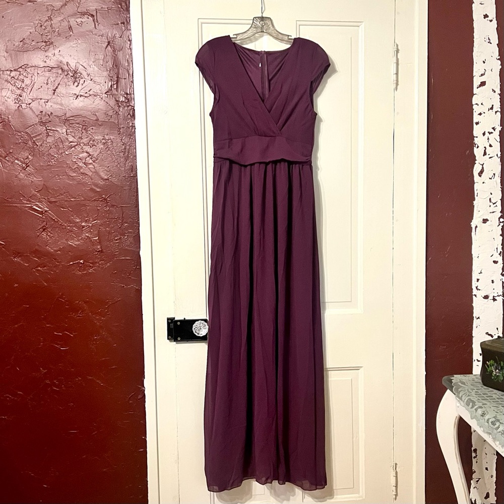 Purple Floor Length Dress